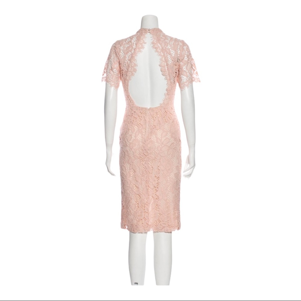 Alexis Blush Pink Ardella Lace Midi Dress M - Picture 5 of 7